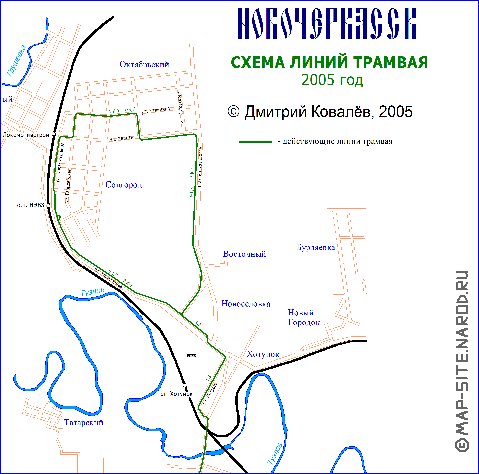 Transport carte de Novotcherkassk
