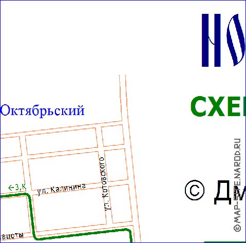 Transport carte de Novotcherkassk