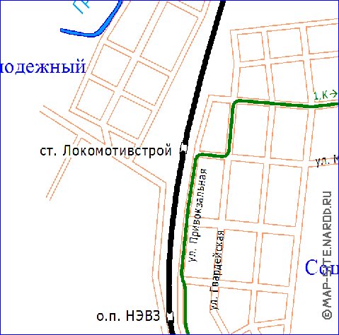 Transport carte de Novotcherkassk