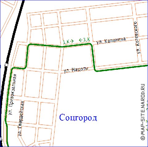 Transport carte de Novotcherkassk