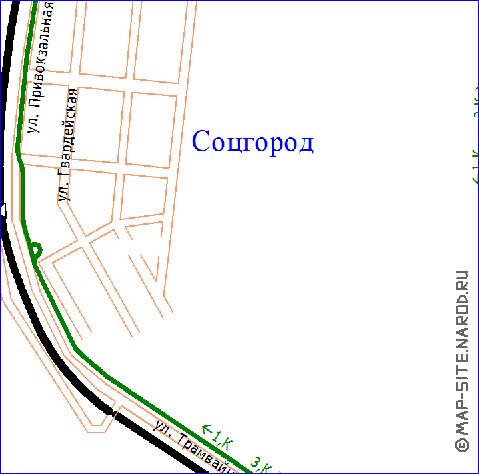 Transport carte de Novotcherkassk