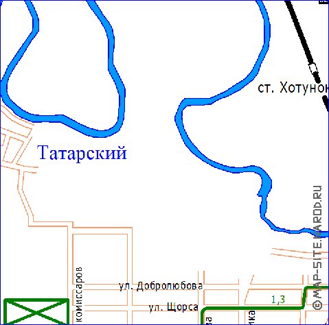 Transport carte de Novotcherkassk