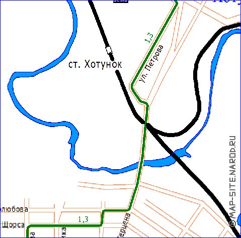 Transport carte de Novotcherkassk