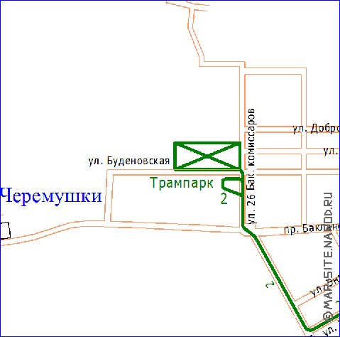 Transport carte de Novotcherkassk