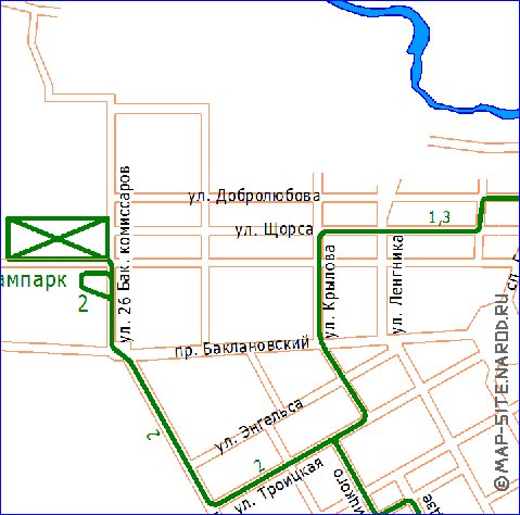 Transport carte de Novotcherkassk