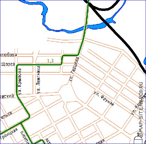 Transport carte de Novotcherkassk