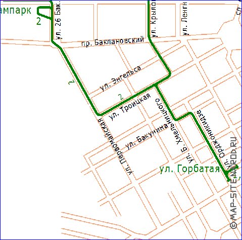 Transport carte de Novotcherkassk