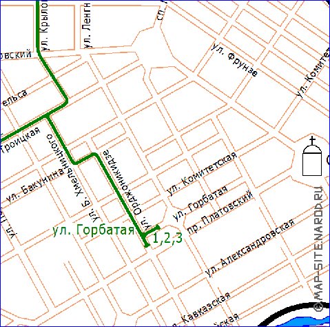 Transport carte de Novotcherkassk