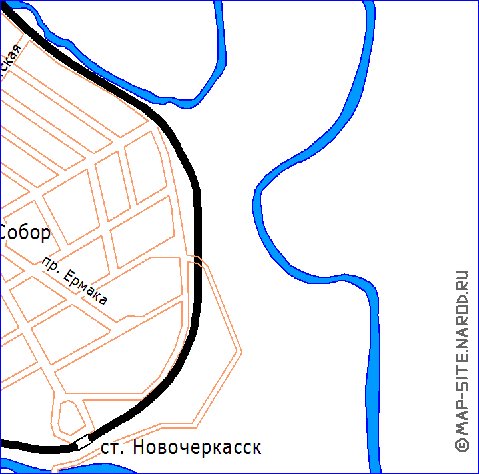 Transport carte de Novotcherkassk