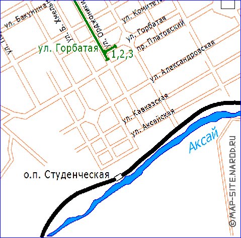 Transport carte de Novotcherkassk