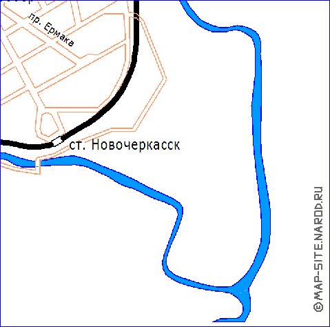 Transport carte de Novotcherkassk