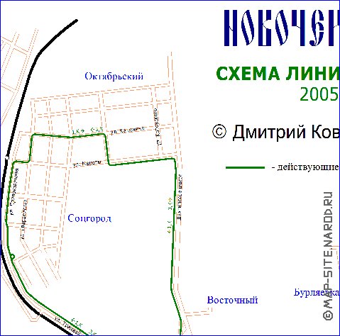 Transport carte de Novotcherkassk