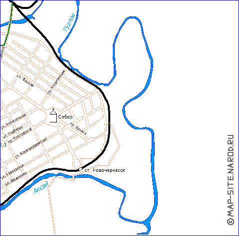 Transport carte de Novotcherkassk