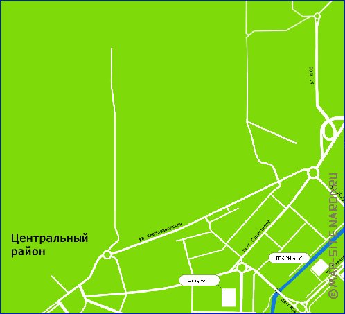 carte de Novokouznetsk