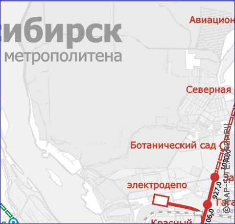 carte de Novossibirsk