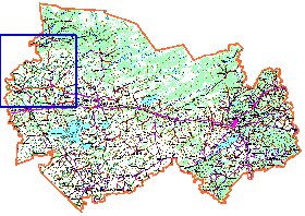 carte de Oblast de Novossibirsk