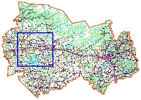 mapa de Oblast de Novosibirsk