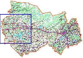mapa de Oblast de Novosibirsk