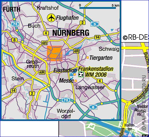 mapa de Nuremberga